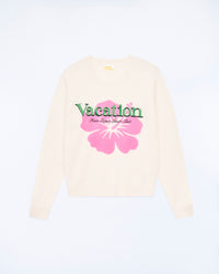 ECRU / NEW / QTY : 6 / Pull Col Rond Vacation - Ecru