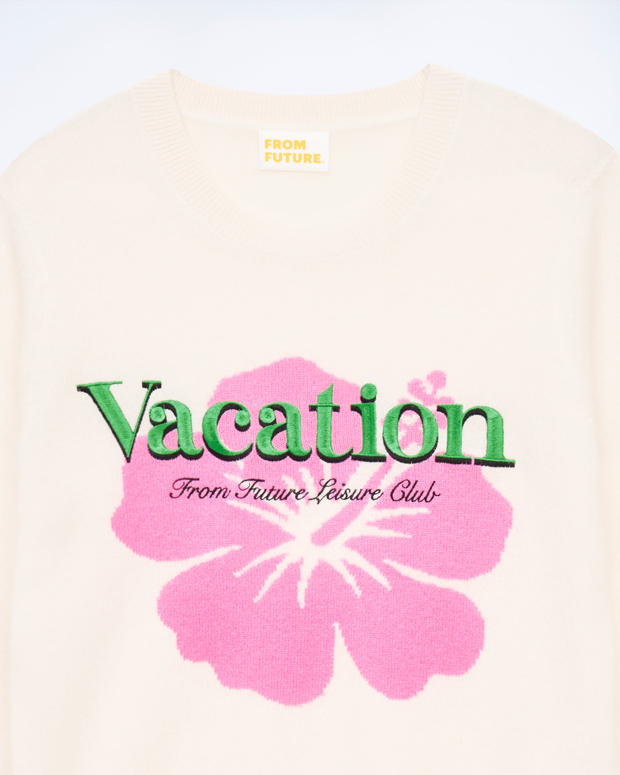 ECRU / NEW / QTY : 6 / Pull Col Rond Vacation - Ecru