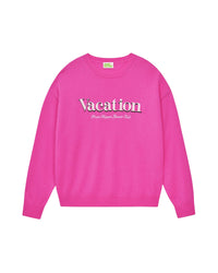 Pull à col rond en cachemire - Tropical Pink