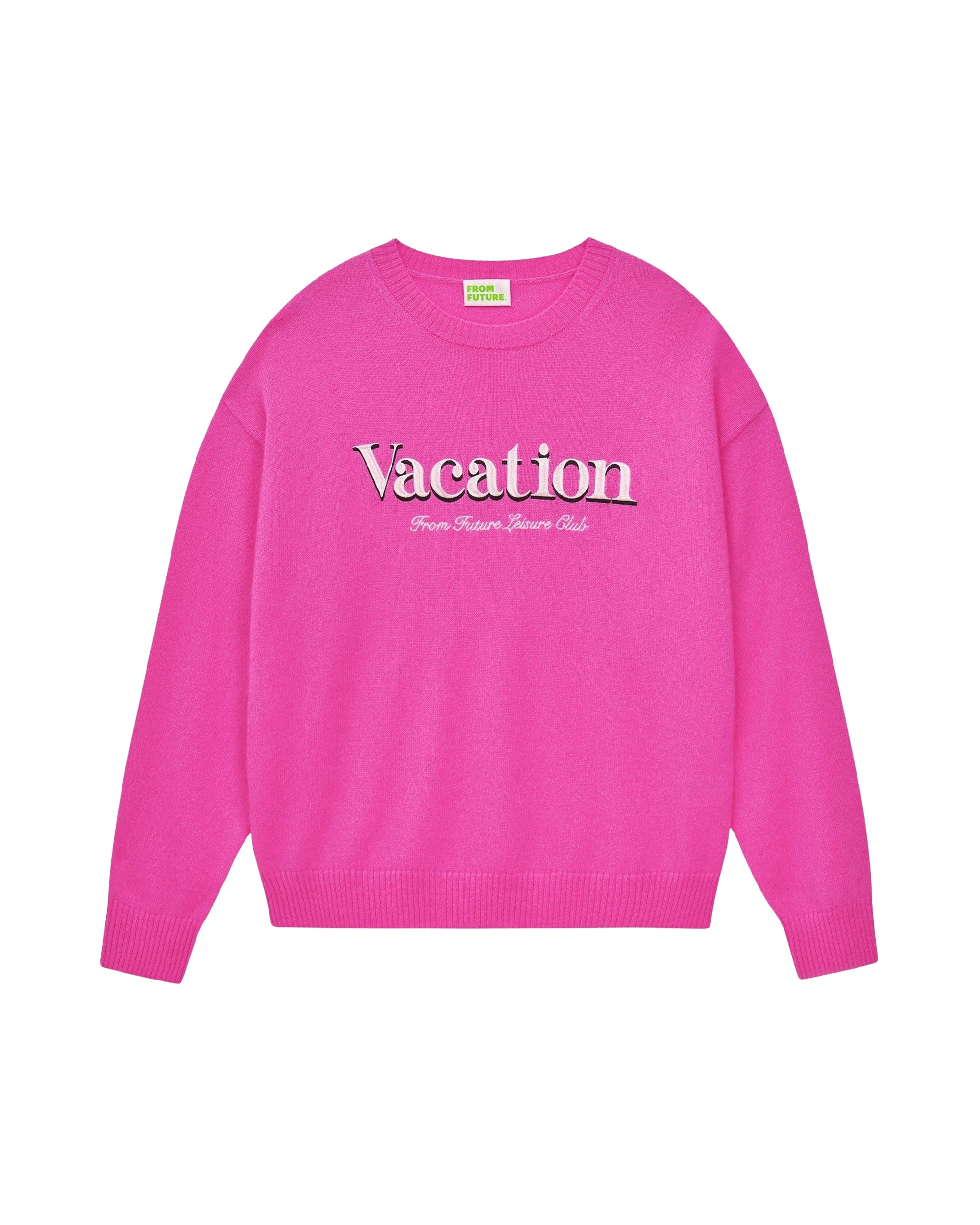 Pull à col rond en cachemire - Tropical Pink