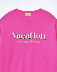 Pull à col rond en cachemire - Tropical Pink