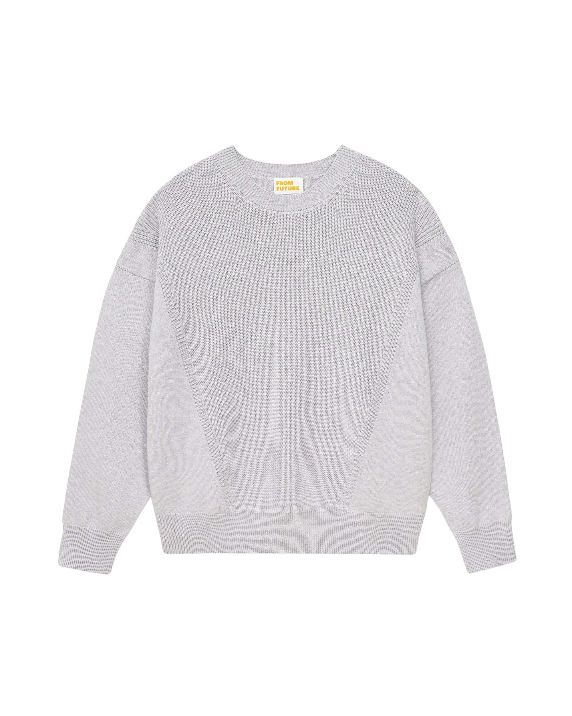 Pull à col rond - Gris Chine Clair