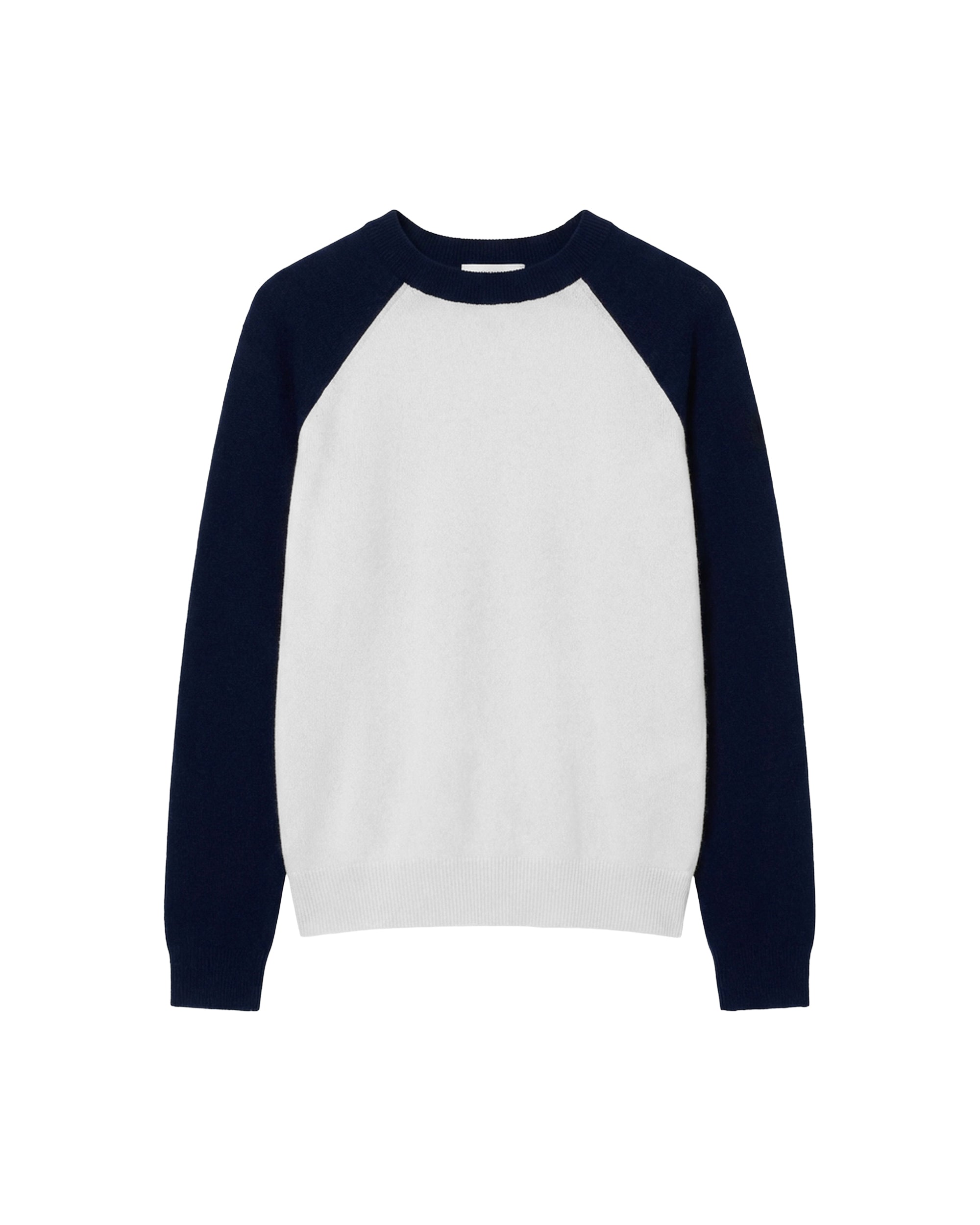 Pull à col rond en cachemire - Ecru