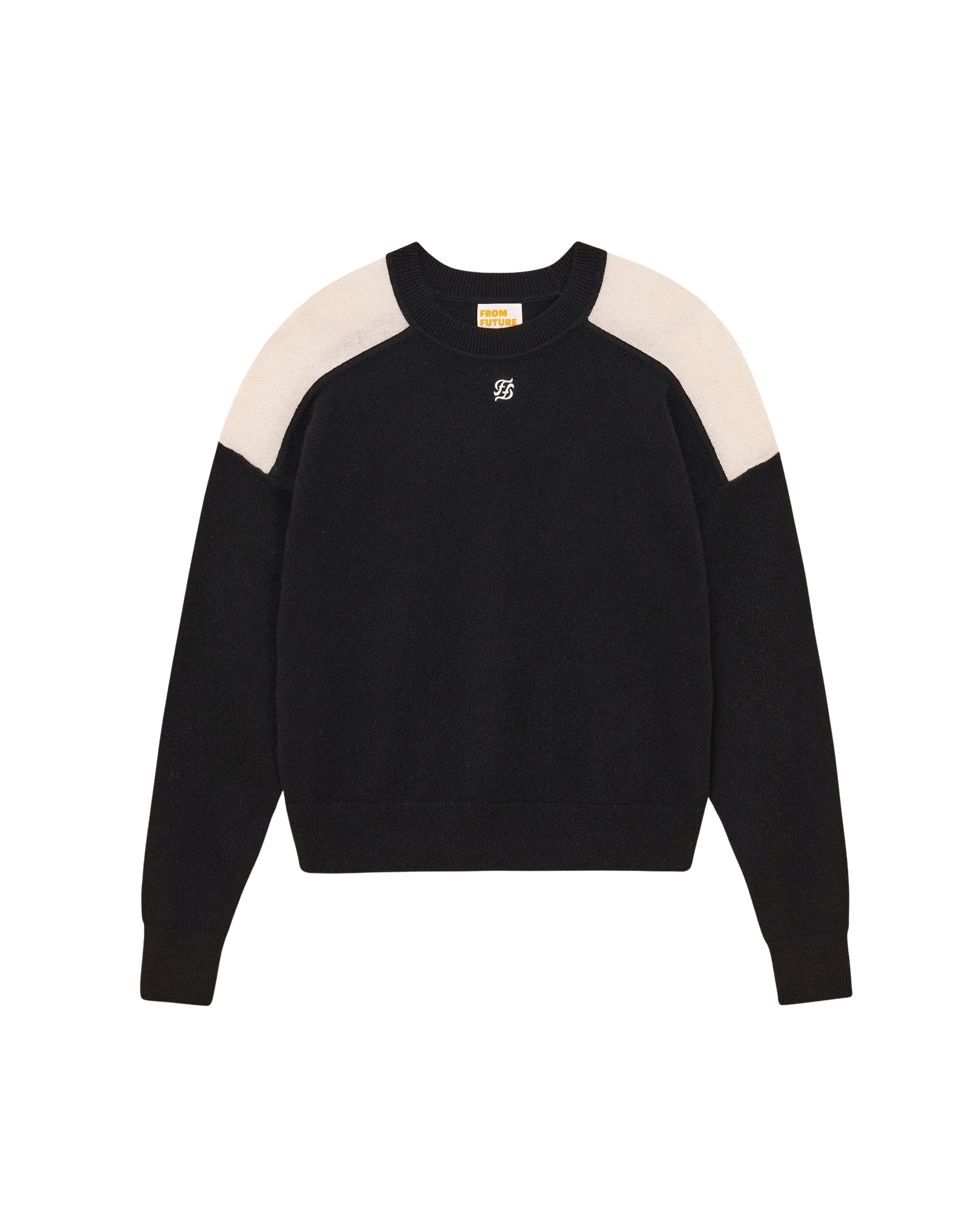 Pull à col rond en cachemire - Noir