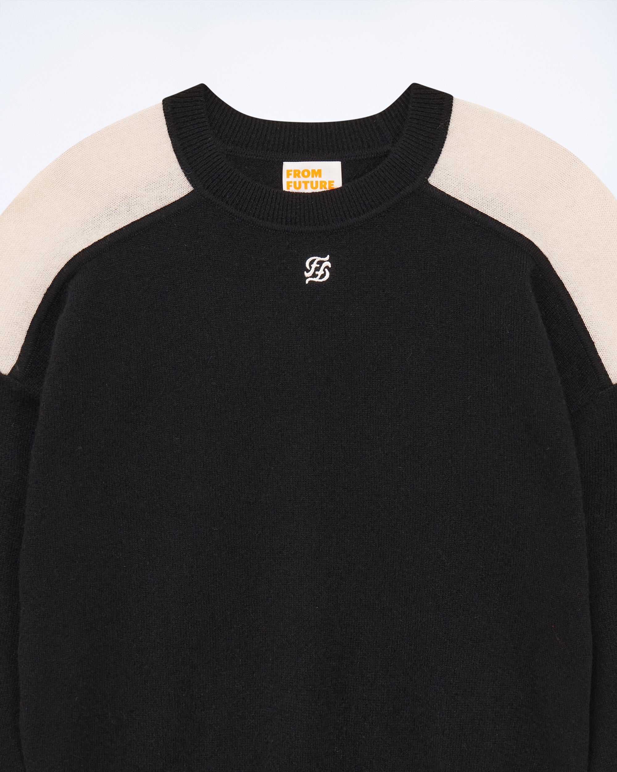 Pull à col rond en cachemire - Noir