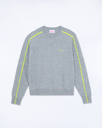 GRIS CHINE FONCE / NEW / QTY : 1 / Pull Col Rond - Gris Chine Fonce