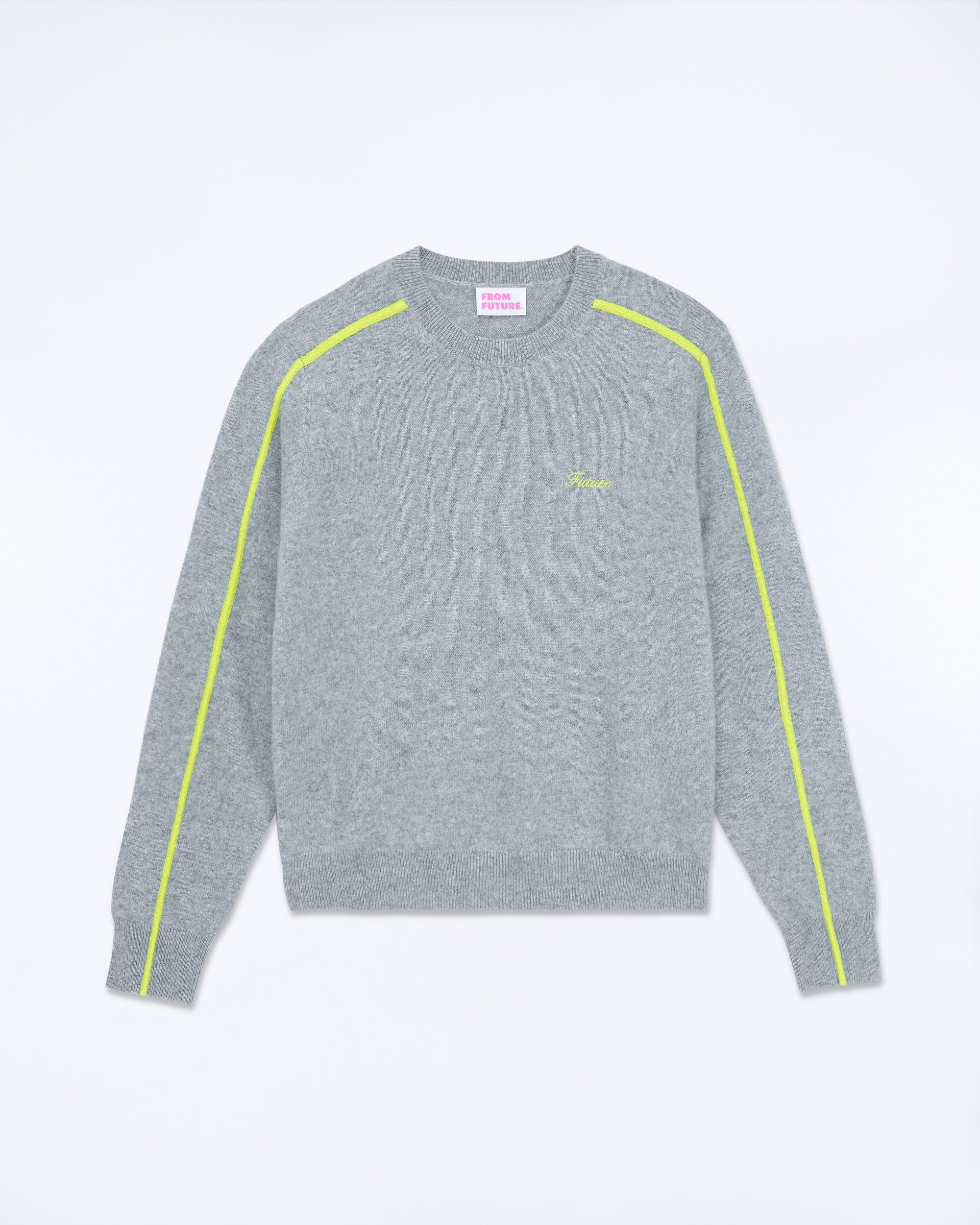 GRIS CHINE FONCE / NEW / QTY : 1 / Pull Col Rond - Gris Chine Fonce
