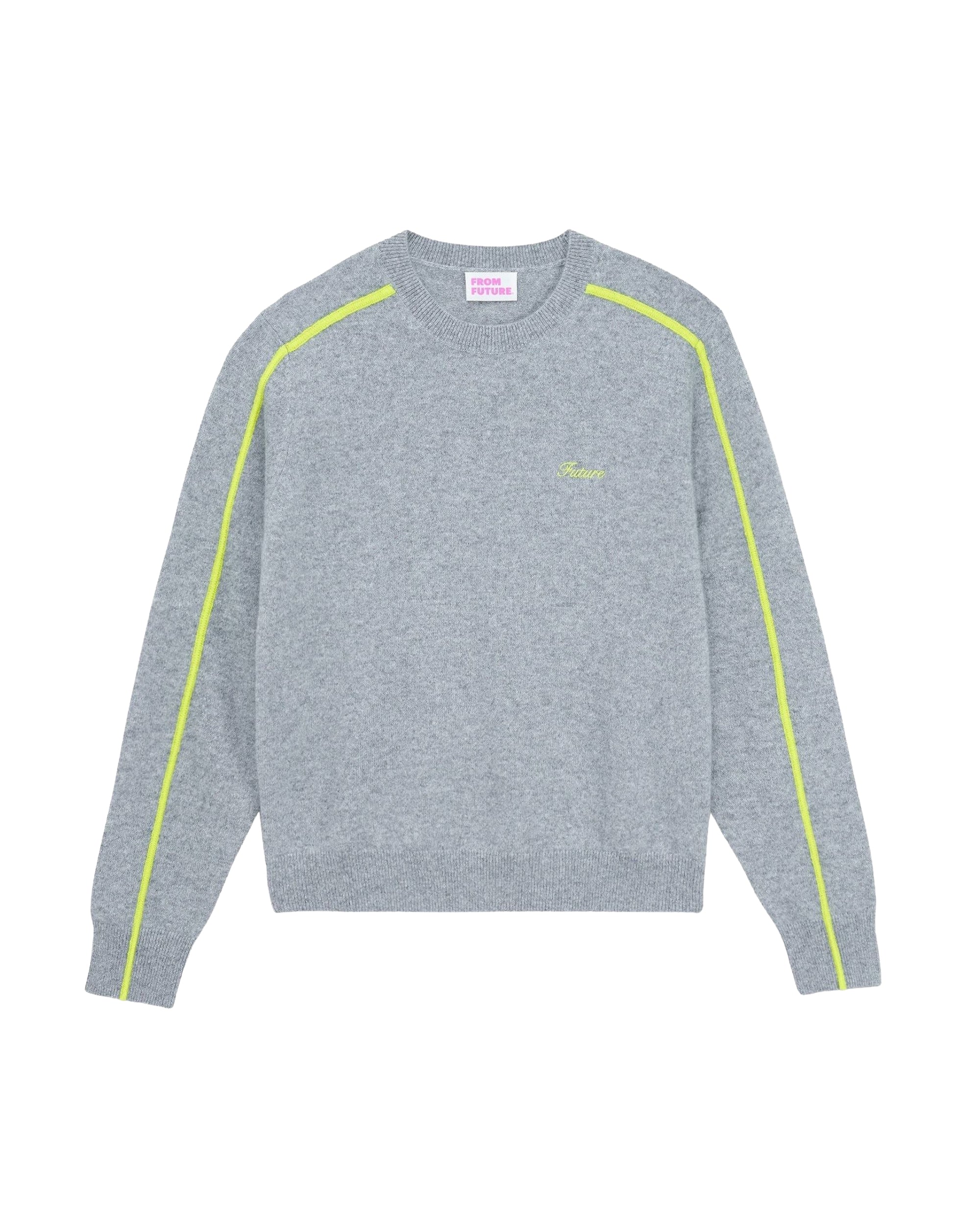 Pull à col rond en cachemire - Gris Chiné Foncé