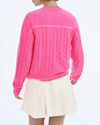 Pull à col rond Future en cachemire - Magic Pink