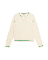 Pull Col Rond Torsades Future  - Ecru