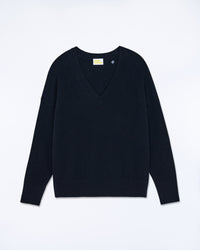 NOIR / NEW / QTY : 4 / Pull Col V Oversize Light - Noir