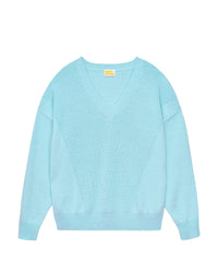 Pull à col V - Magic Blue