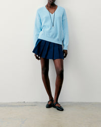 Pull à col V - Magic Blue