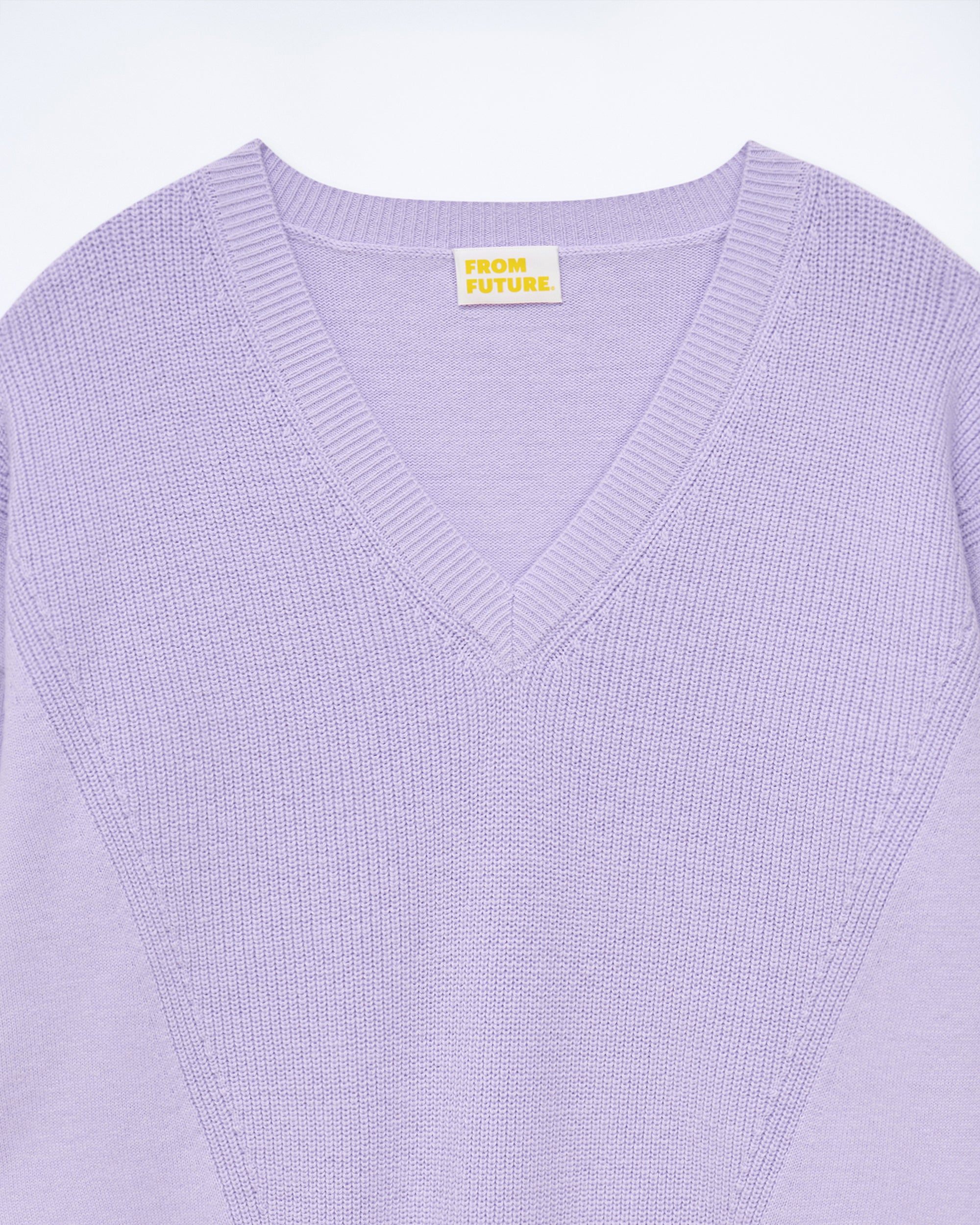MAGIC LILAC / NEW / QTY : 6 / Pull Col V Maille Perlée - Magic Lilac