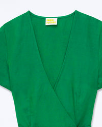TROPICAL GREEN / NEW / QTY : 37 / Robe Courte Manche Courte Danny - Tropical Green