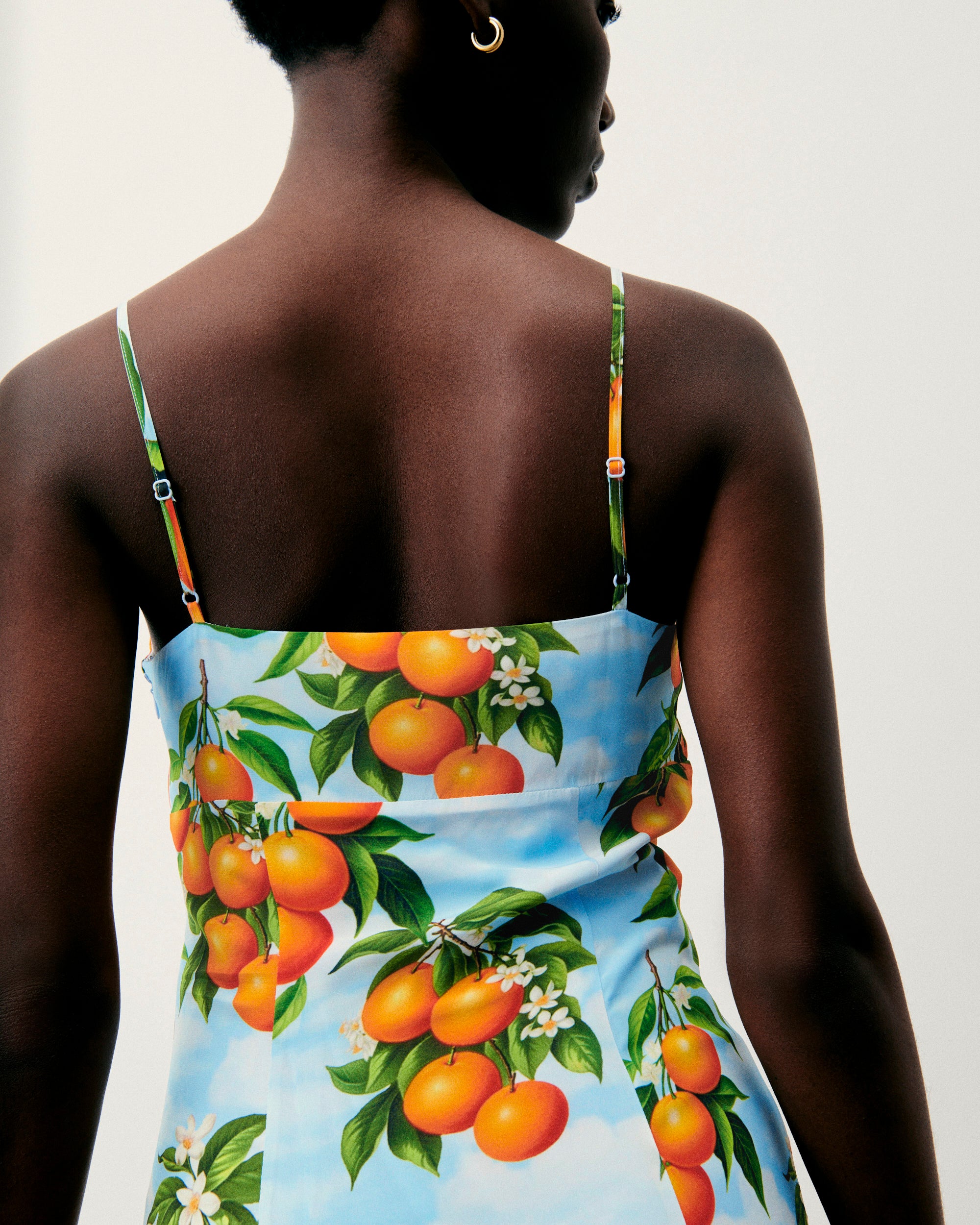 Robe courte à bretelles Billie - Orange Sky