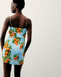 Robe courte à bretelles Billie - Orange Sky