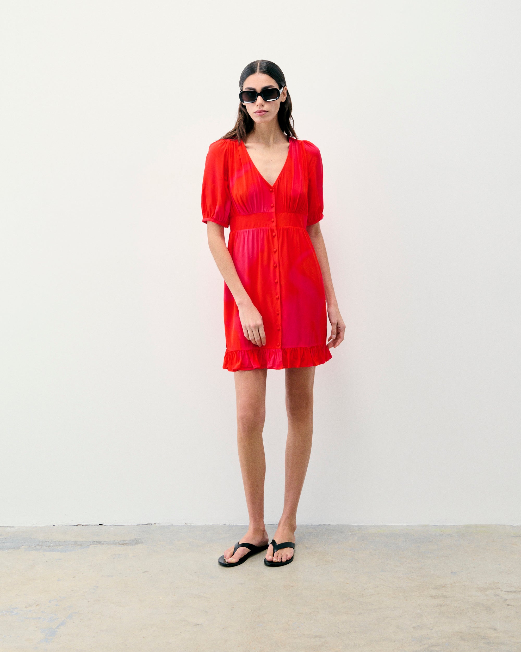 UTOPIC PINK / DJV / QTY : 111 / Robe Courte Manche Courte Déborah - Utopic Pink