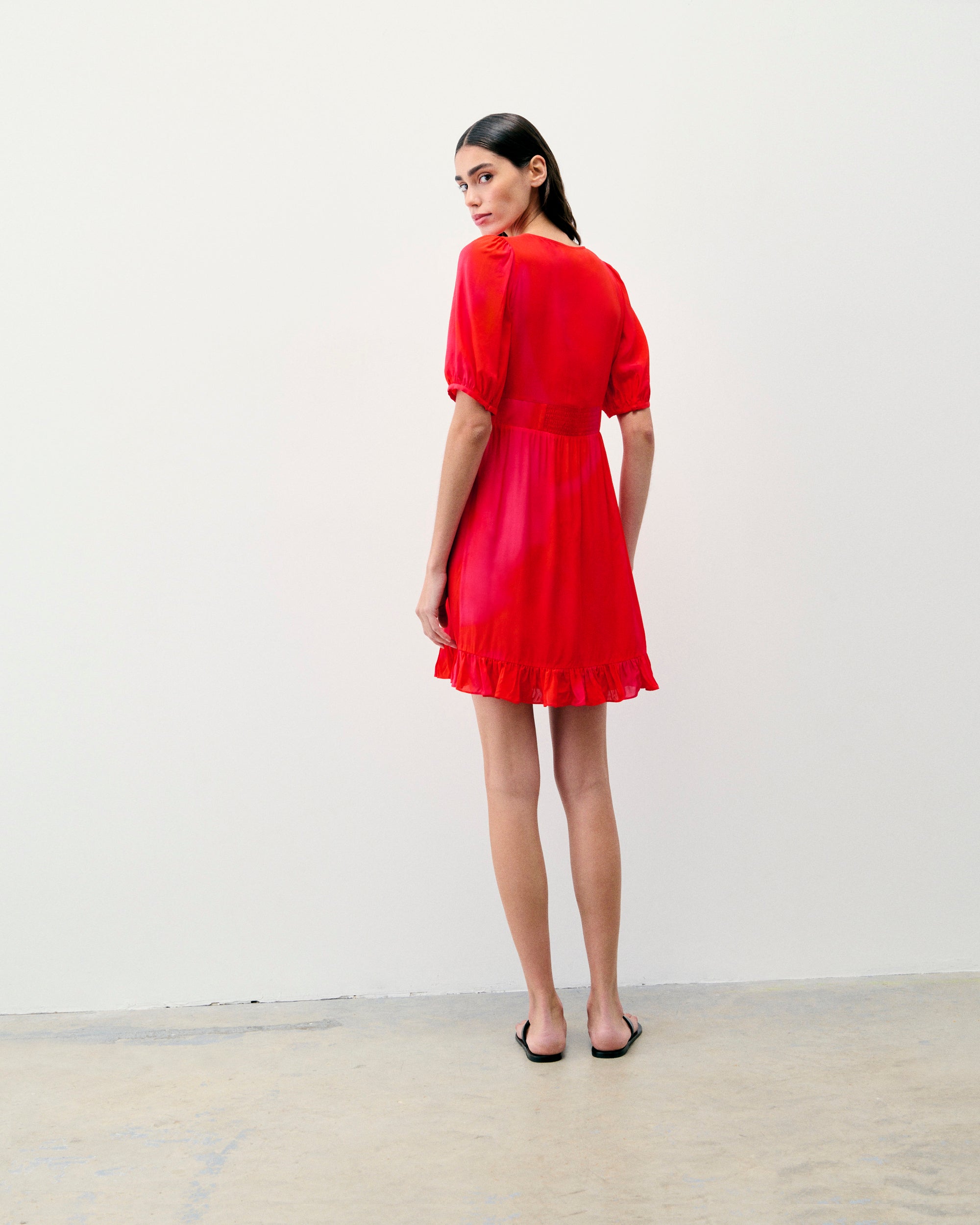 UTOPIC PINK / DJV / QTY : 111 / Robe Courte Manche Courte Déborah - Utopic Pink
