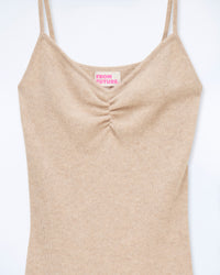 BEIGE CHINÉ / NEW / QTY : 21 / Robe Courte Bretelle - Beige Chiné