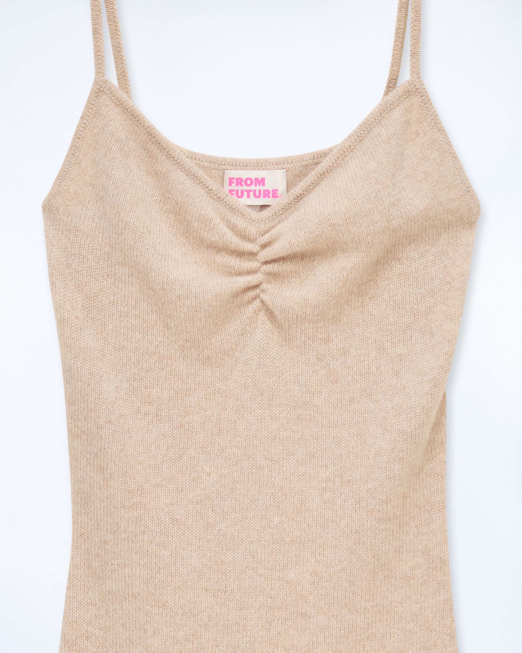 BEIGE CHINÉ / NEW / QTY : 21 / Robe Courte Bretelle - Beige Chiné