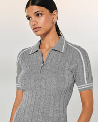 Robe Courte Torsades Future - Gris Chine Fonce F