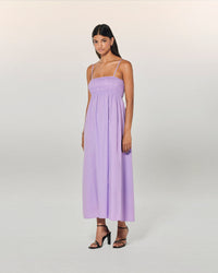 LILAS / NEW / QTY : 74 / Robe Longue Bretelle Mara - Lilas