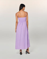 LILAS / NEW / QTY : 74 / Robe Longue Bretelle Mara - Lilas