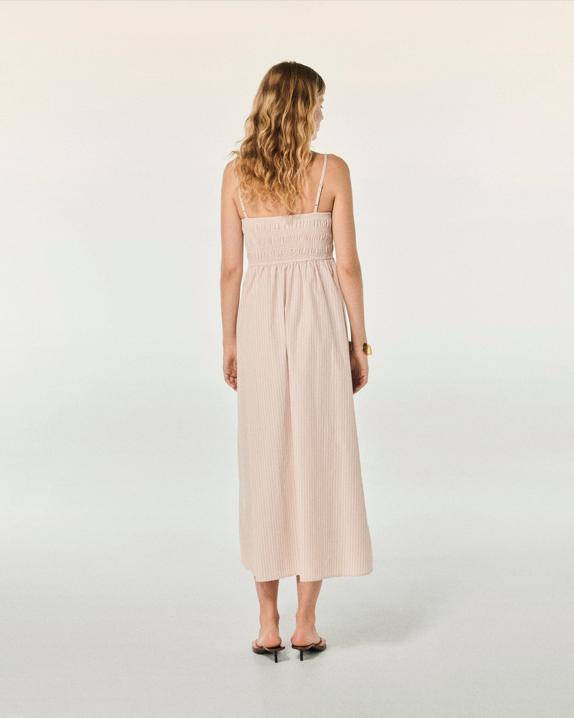 Mara strapless maxi dress - Beige Raye