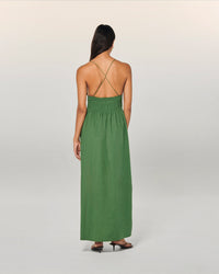 KAKI / NEW / QTY : 20 / Robe Longue Bretelle Liah - Kaki