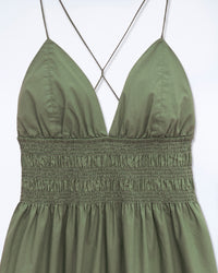 KAKI / NEW / QTY : 20 / Robe Longue Bretelle Liah - Kaki