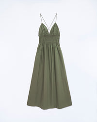KAKI / NEW / QTY : 20 / Robe Longue Bretelle Liah - Kaki