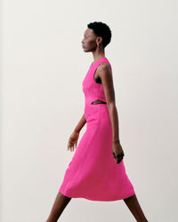 DISCO PINK / NEW / QTY : 18 / Robe Longue Bretelle Myra - Disco Pink