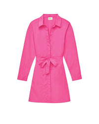 Robe courte à manches longues - Disco Pink