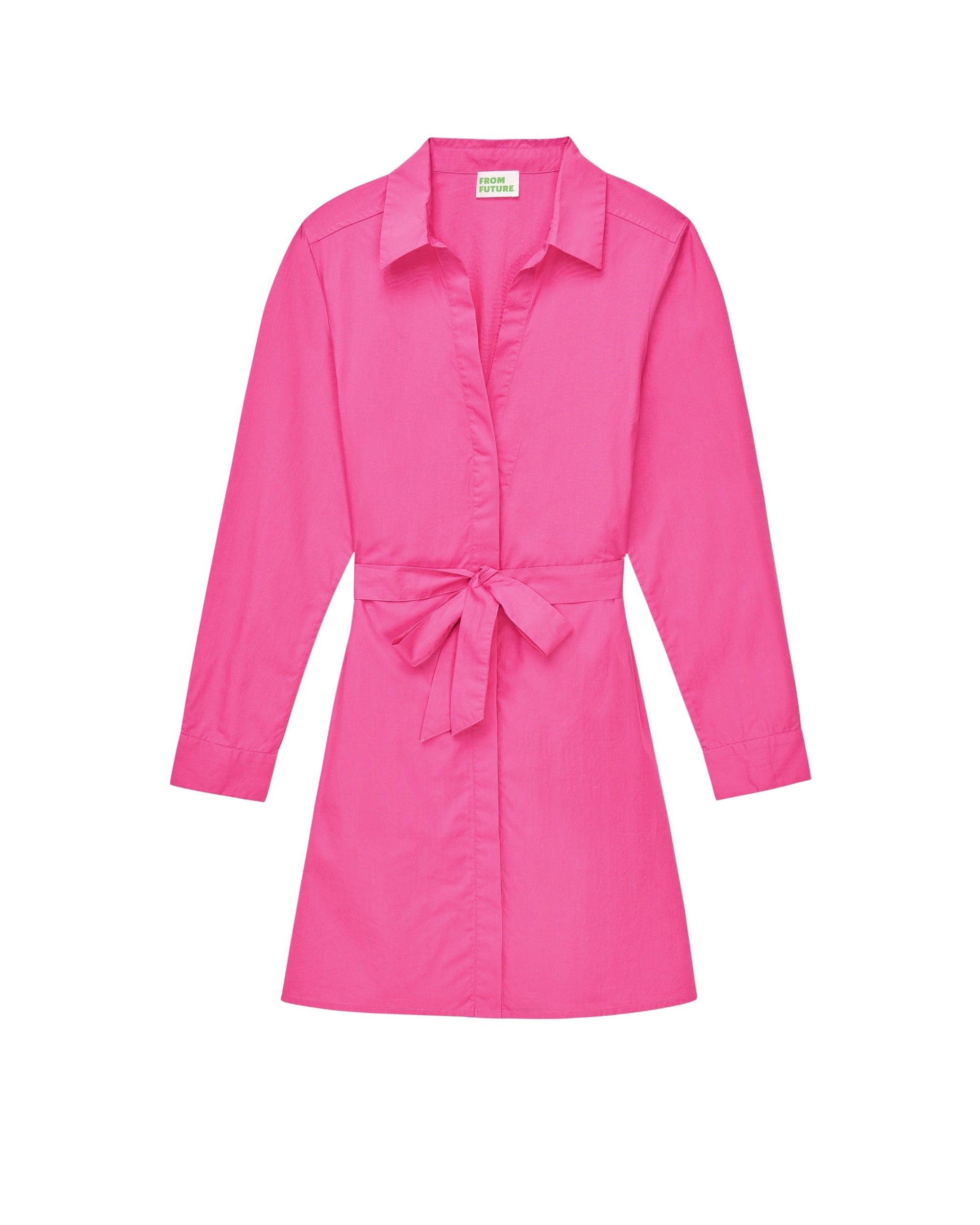 Robe courte à manches longues - Disco Pink