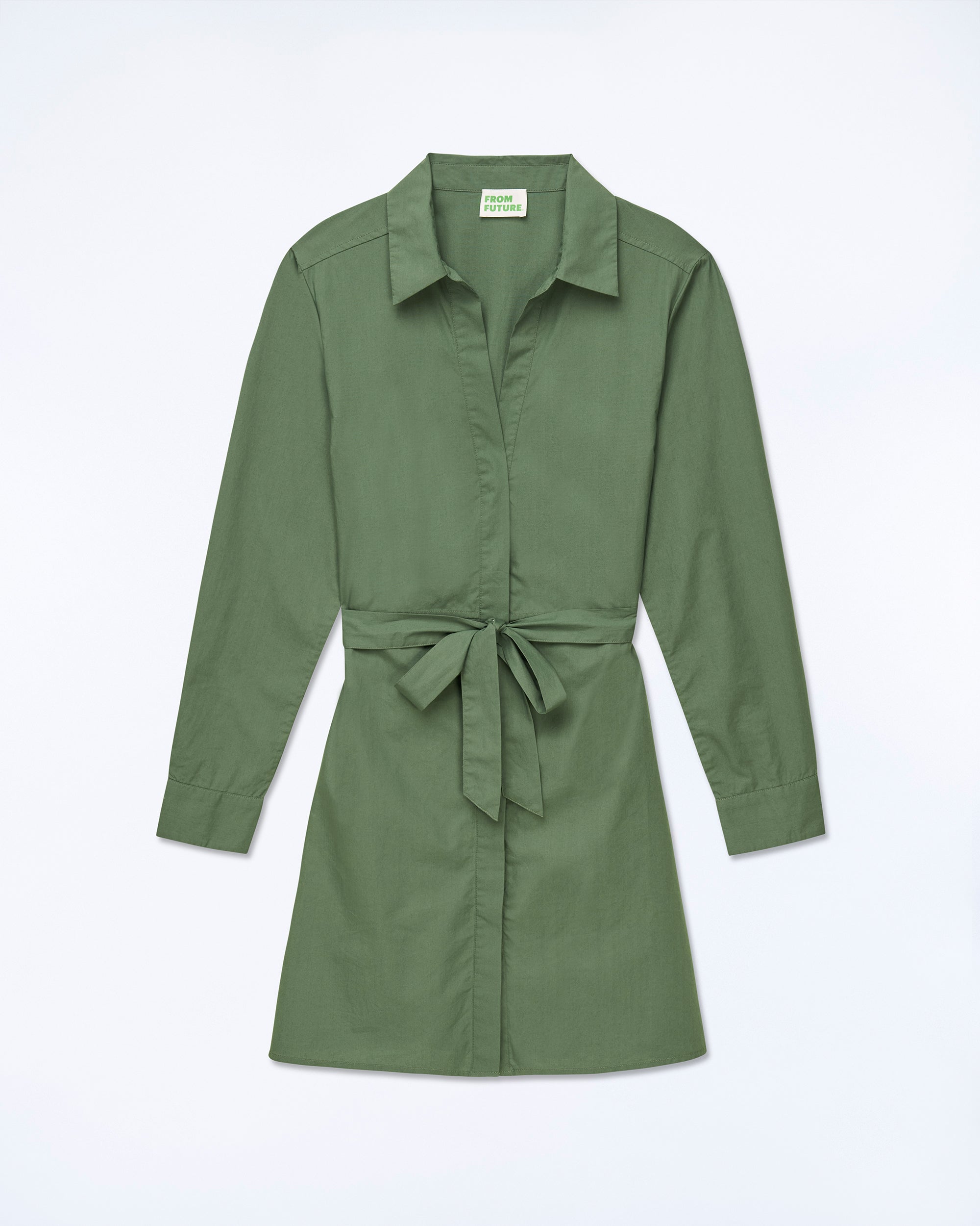 KAKI / NEW / QTY : 31 / Robe Courte Manche Longue Alba - Kaki