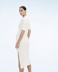 ECRU / NEW / QTY : 22 / Robe Longue Manche Courte - Ecru