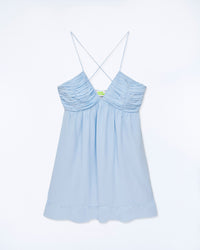 BABY BLUE / NEW / QTY : 32 / Robe Courte Bretelle Lizzie - Baby Blue