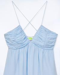 Robe courte à bretelles Lizzie - Baby Blue