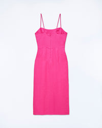 DISCO PINK / NEW / QTY : 8 / Robe Longue Bretelle - Disco Pink
