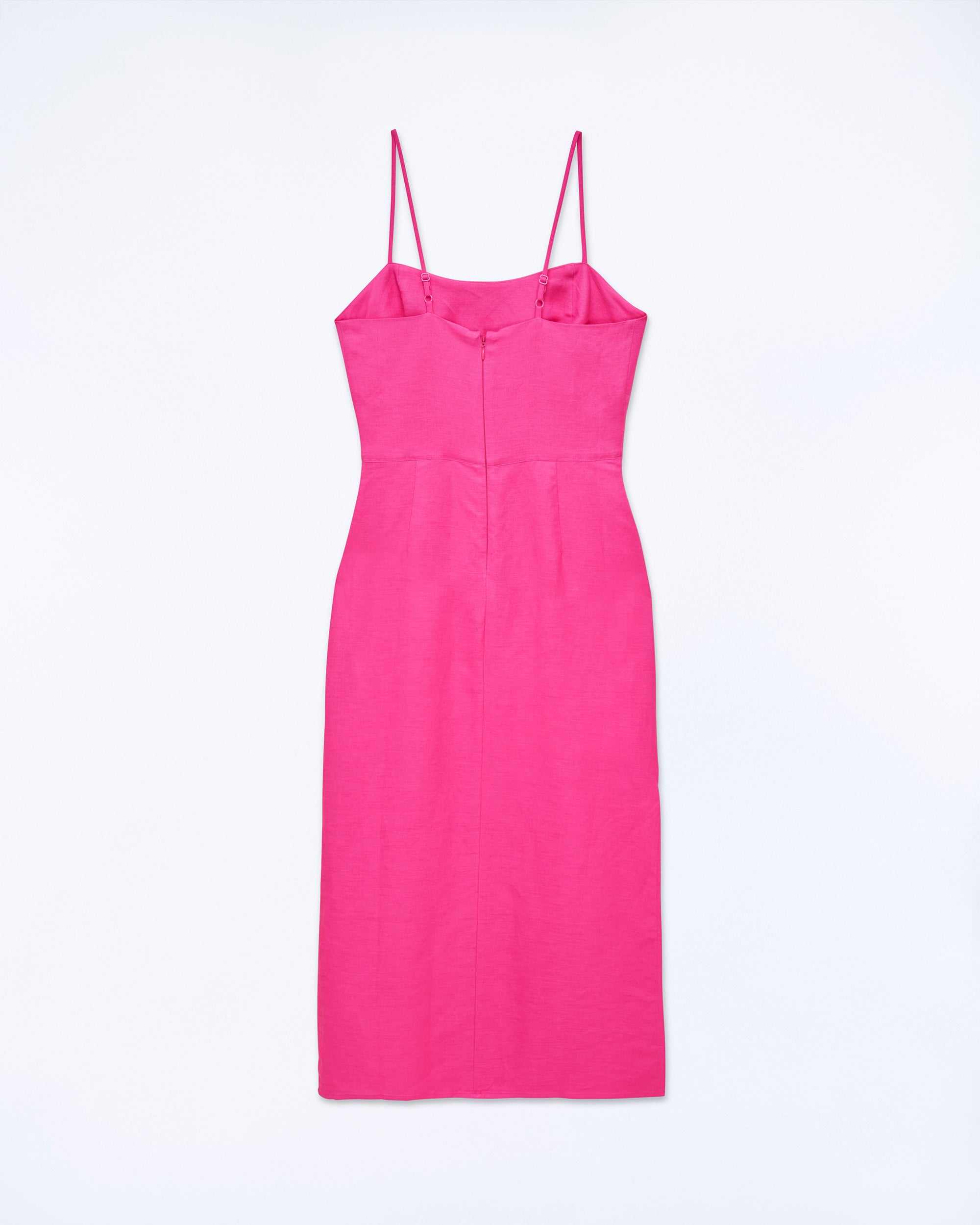 DISCO PINK / NEW / QTY : 8 / Robe Longue Bretelle - Disco Pink