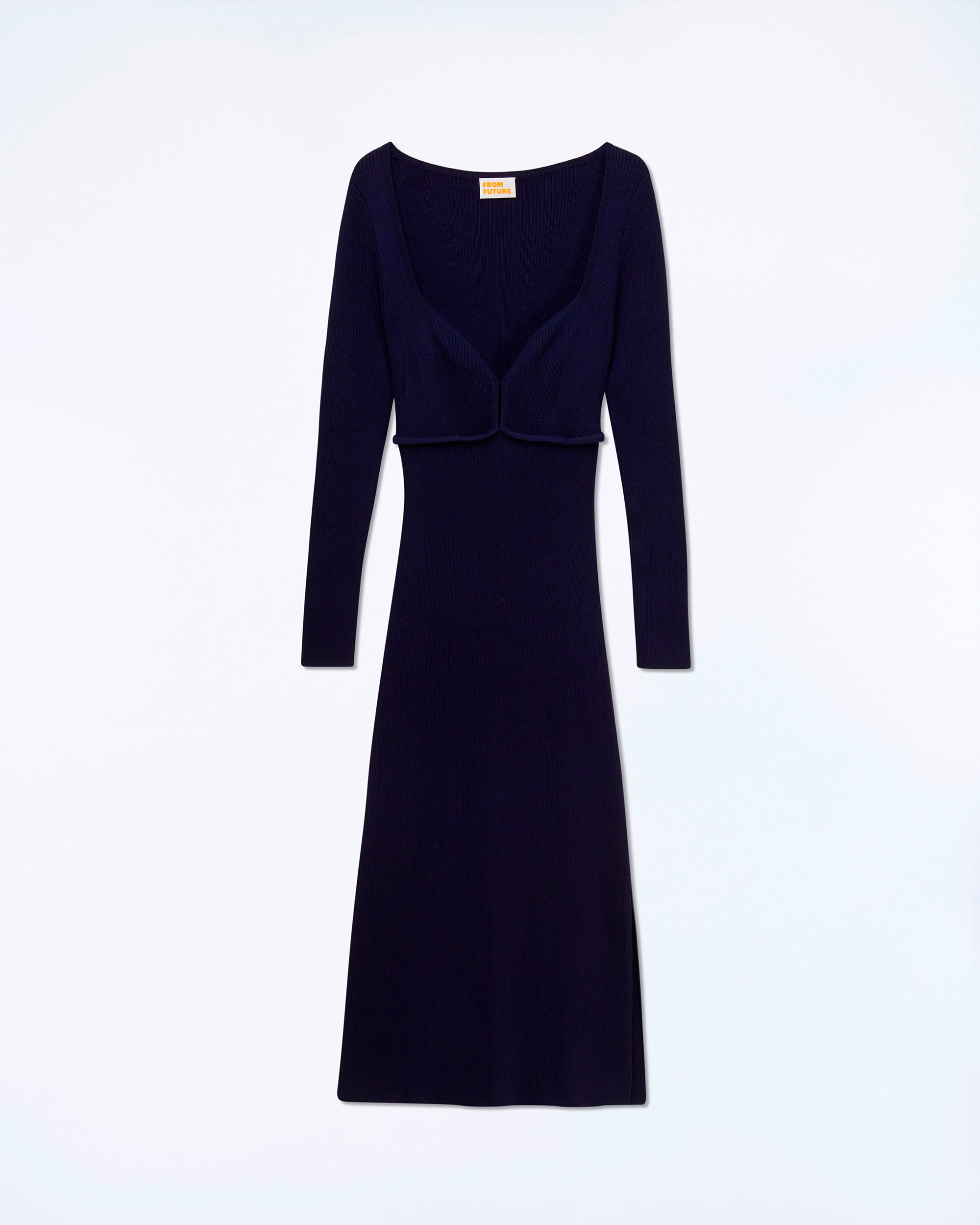 NAVY / NEW / QTY : 7 / Robe Longue Manche Longue - Navy