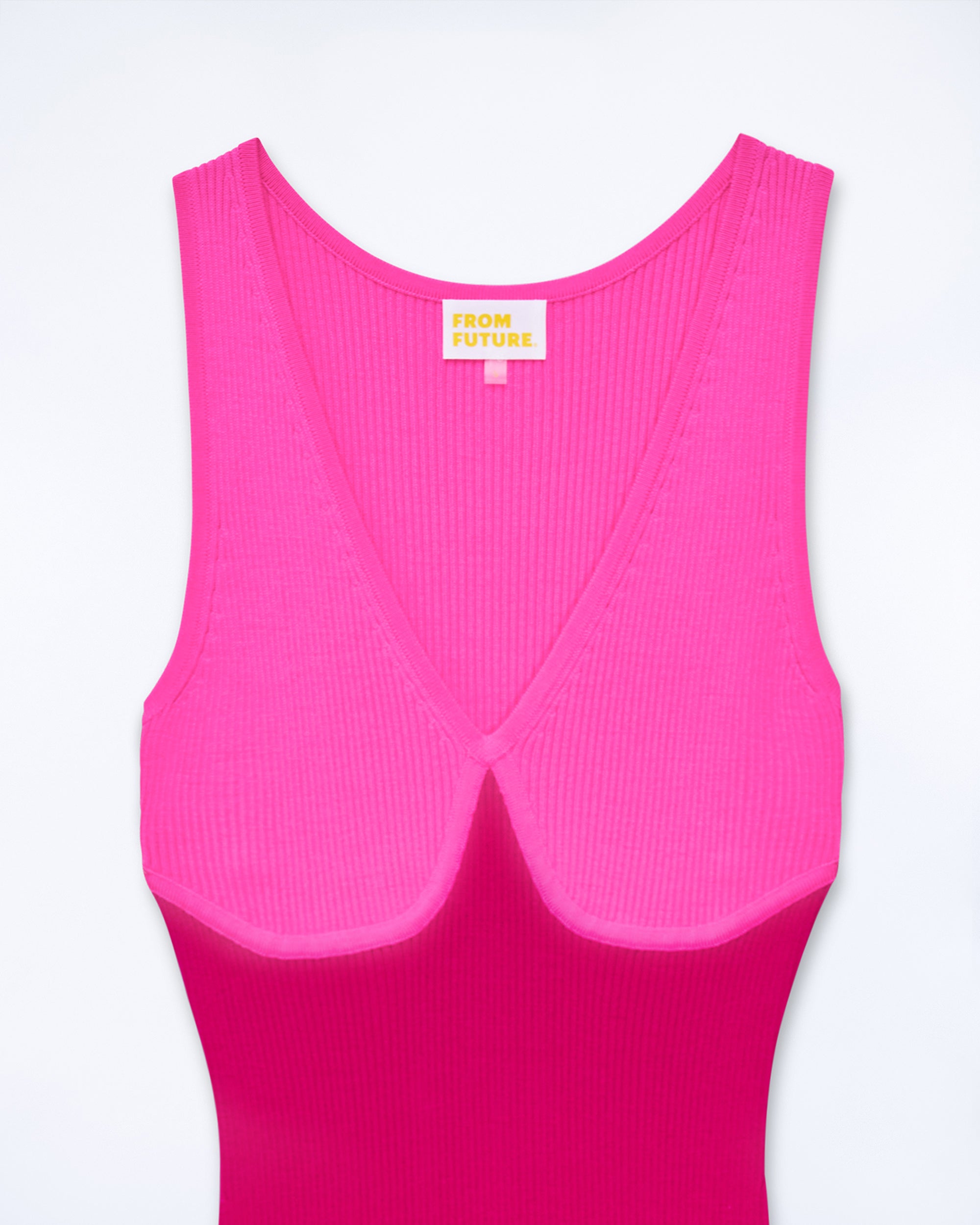 RASPBERRY PINK / NEW / QTY : 20 / Robe Longue Bretelle Bicolore - Raspberry Pink