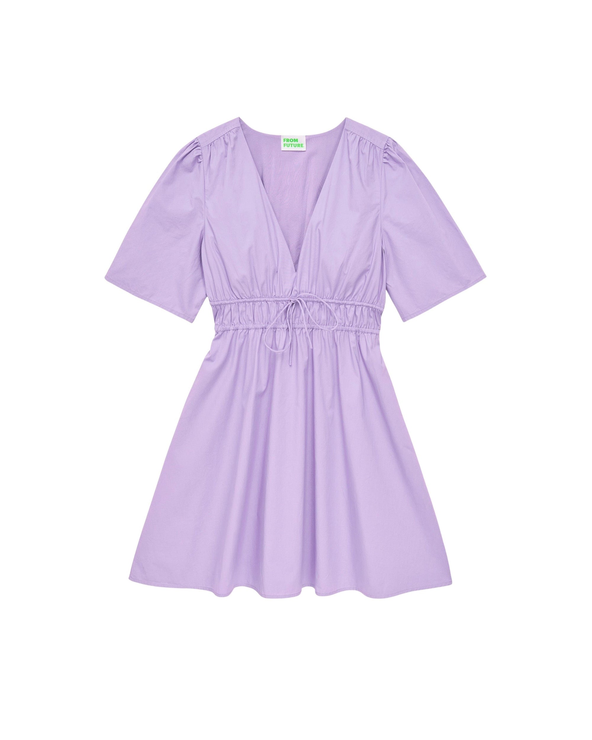 Robe Courte Manche Courte Flora  - Lilas