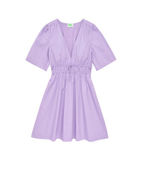 Short-sleeved dress - Lilac