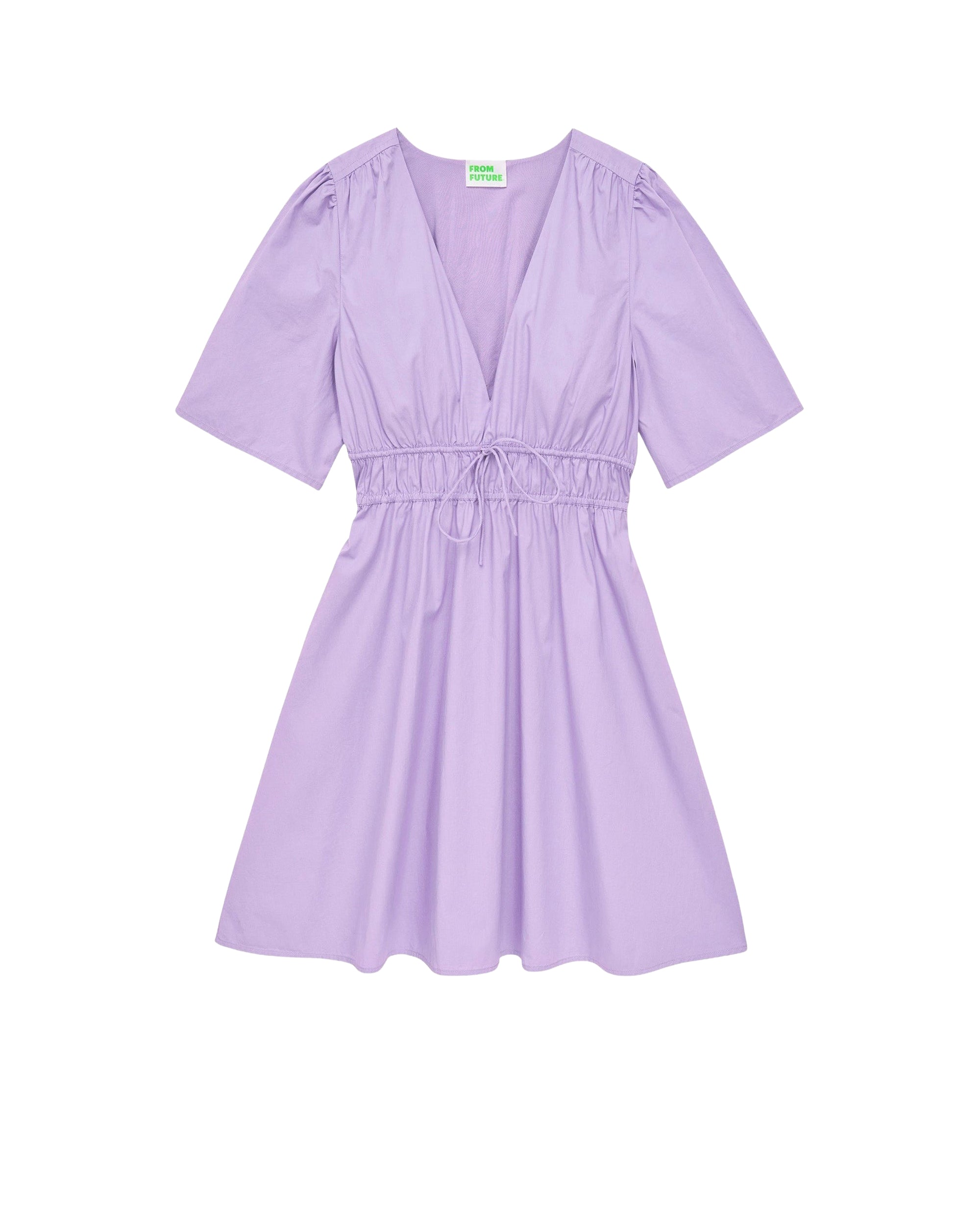Short-sleeved dress - Lilac