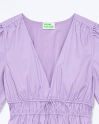 LILAS / NEW / QTY : 18 / Robe Courte Manche Courte Flora - Lilas