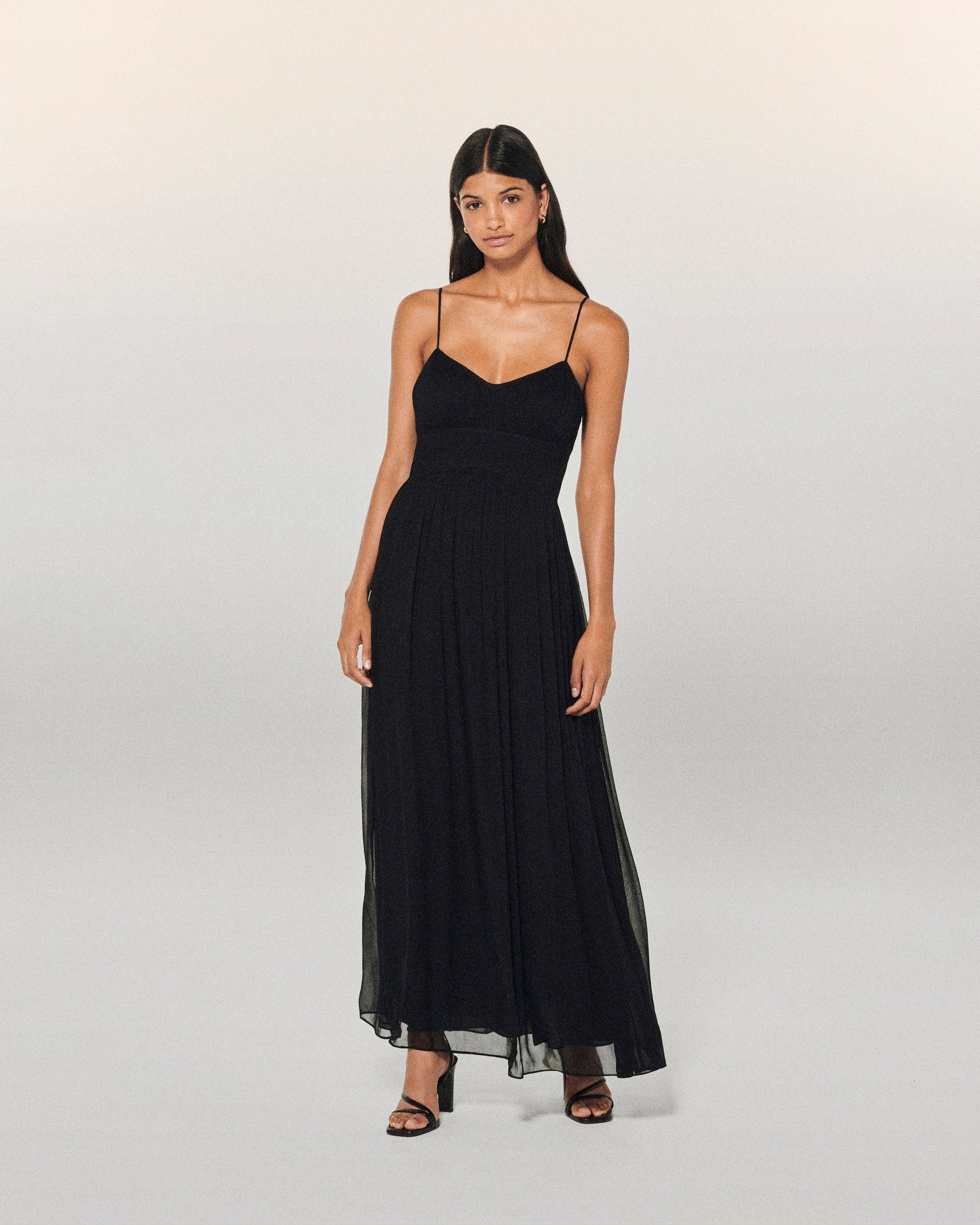 NOIR / DJV / QTY : 102 / Robe Longue Bretelle Noah - Noir