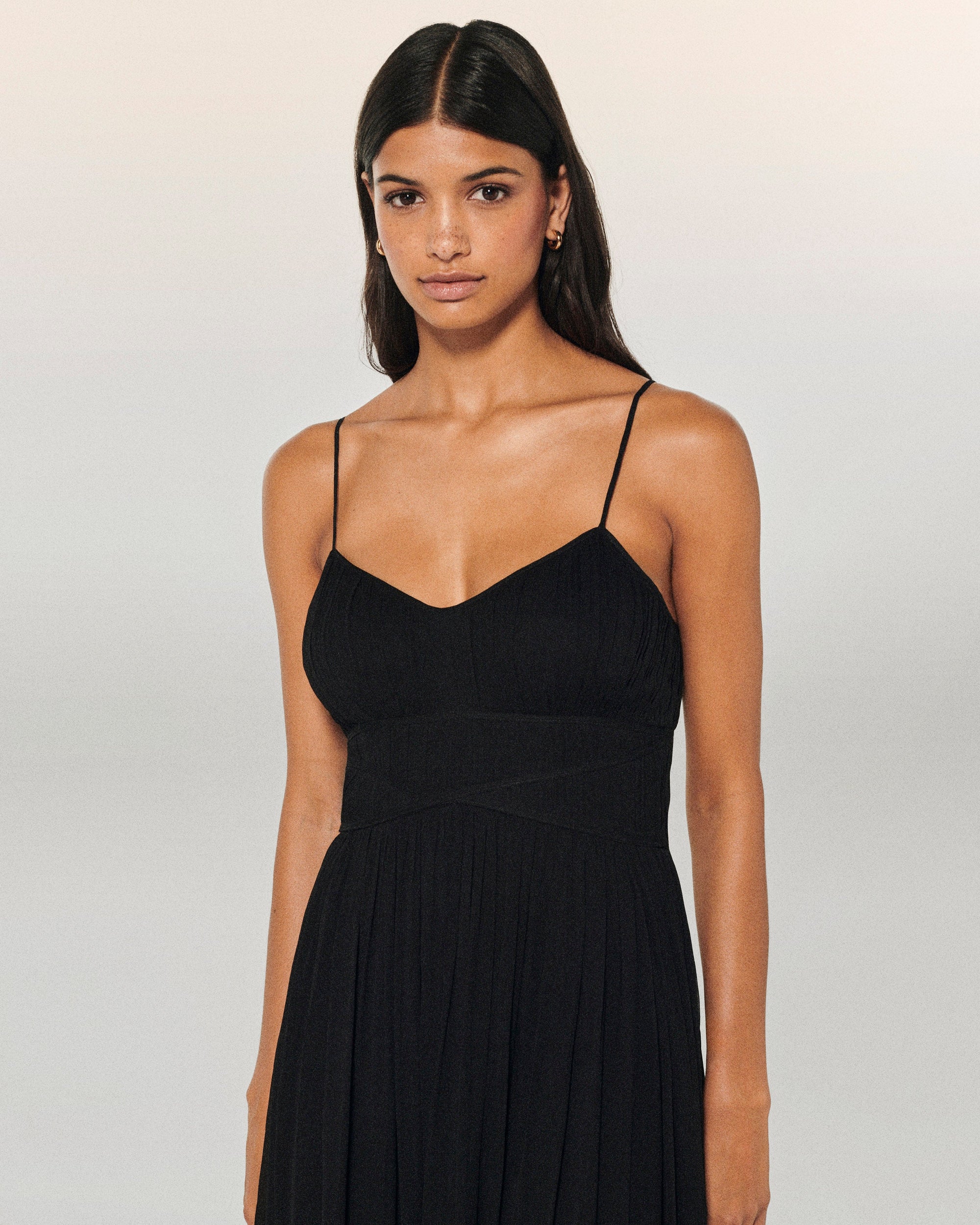 NOIR / DJV / QTY : 102 / Robe Longue Bretelle Noah - Noir