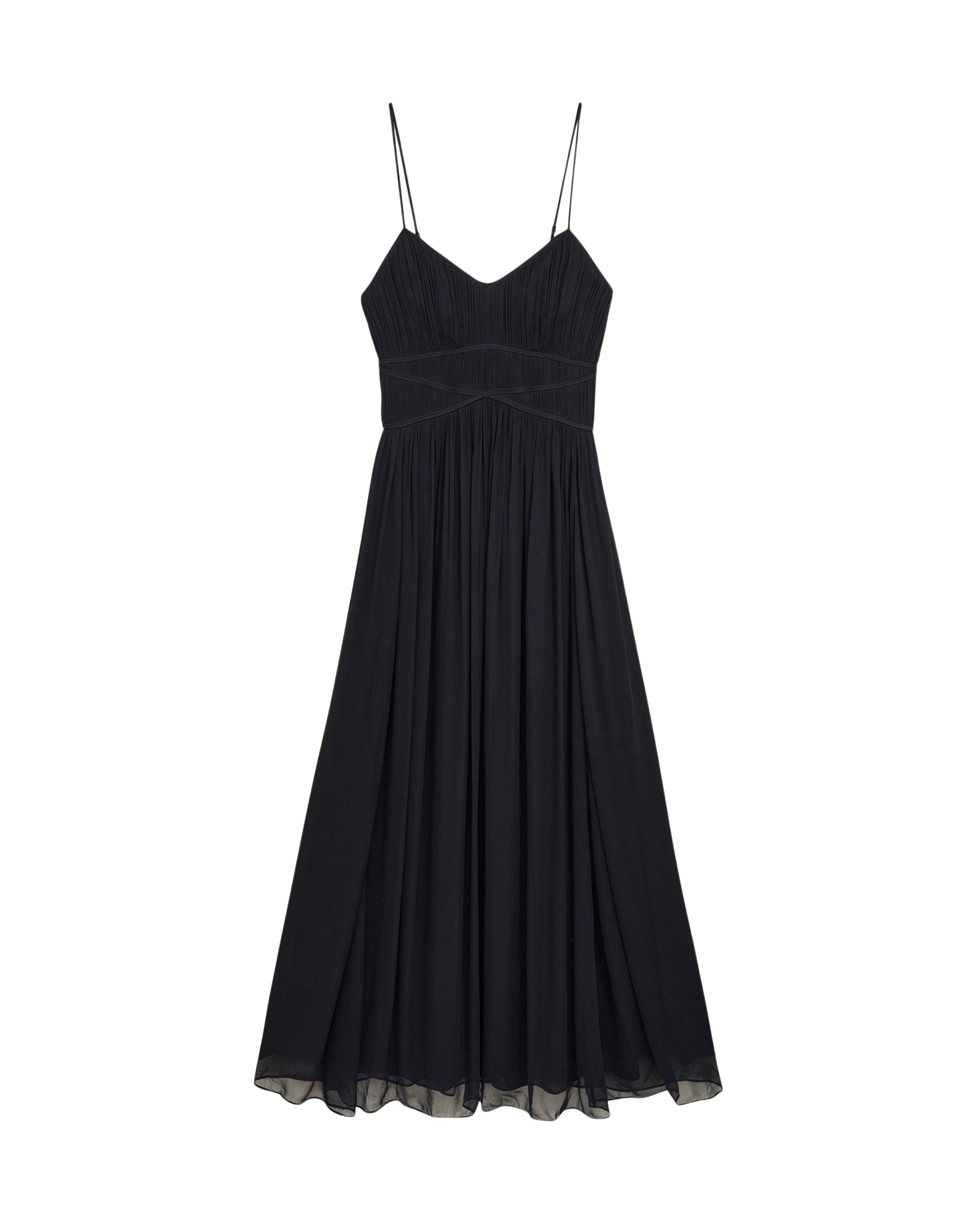 NOIR / DJV / QTY : 102 / Robe Longue Bretelle Noah - Noir
